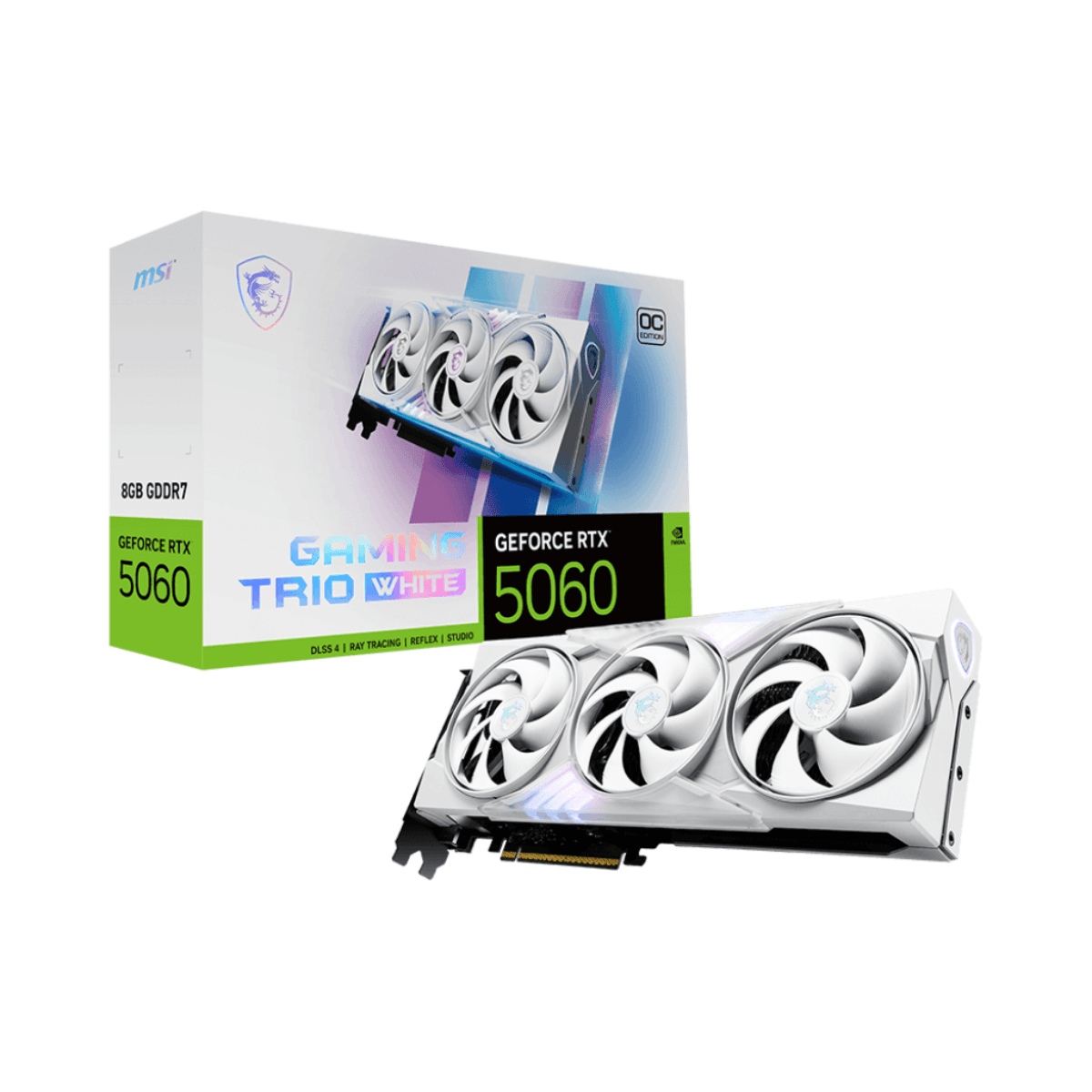 RTX 5060 MSI GAMING TRÍO WHITE 8GB
